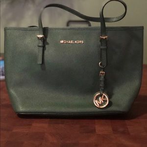 Green Michael Kors Shoulder Bag
